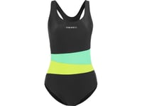 Crowell Baddräkt För Damer Crowell Lola Col.01 Svart-Grön-Lime 36