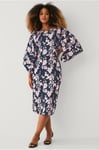 Ellos Collection - Klänning (monday) Dress With Wide Sleeves med vida ärmar - Blå