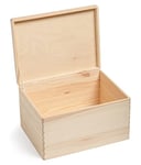Medium Wooden Storage Box with Lid