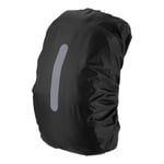 55-65L Waterproof Backpack Rain Cover with Vertical Strap L Black