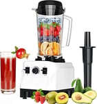 Huntertall kitchen Professional Blender, Blender Smoothie Maker for Kitchen with Max 1500-Watt and Variable Speed Food Blender for Smoothies, Ice and Frozen Fruit, Self-Cleaning, White, HT81