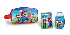 Super Mario Trousse de Toilette Contient Baume à Lèvres et Gel Champu 2 en 1