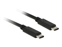Delock - Usb-Kabel - 24 Pin Usb-C (Han) Til 24 Pin Usb-C (Han) - Usb 2.0 - 1 M - Sort