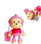 16 GB Novelty Cartoon Cute Pink Monkey USB Flash Key Pen Drive Memory Stick DE Venom