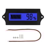 12-84V GY-6G Batteri Ström LCD Display Spänningsmätare Voltmeter med Ljus Alarm (Blått Ljus)