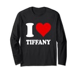 Red Heart I Love Tiffany Long Sleeve T-Shirt