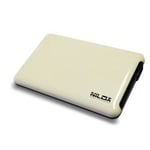 Nilox - Armoire de stockage - 2.5" - SATA 3Gb/s - 300 Mo/s - USB 3.0 - blanc