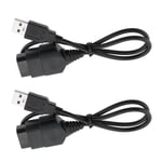 2pk PC Laptop USB Convertor Adapter Cable to Game Controller for Xbox Gen.1