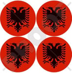 Albanie Albanie, Shqiperia (5,1 cm) bumper-helmet en vinyle autocollants, Stickers x4