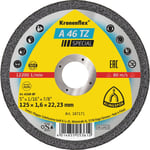 Klingspor kapskiva A 46 TZ, till rostfritt stål, 125 x 1,6 mm, rak