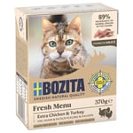 Bozita biter i saus 6 x 370 g - Kylling og kalkun