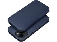 Oem Dual Pocket Bokhölster För Xiaomi Redmi Note 13 5G Marinblå