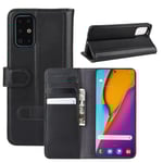 Äkta Läderfodral Samsung Galaxy S20 Plus Svart