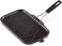 Le Creuset Enamelled Cast Iron Large Rectangular Grill Pan, With Folding 36 