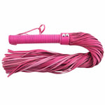 Rouge Pink Suede Leather Flogger Erotic Whip Kinky BDSM Naughty Spank Fetish Toy