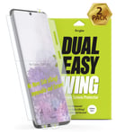 Ringke Dual Easy Wing Film [2 Pack] Designed for Galaxy S20 Plus Screen Protector, Easy Application Case-Friendly Full Side Coverage Compatible with Galaxy S20 Plus 5G 6.7-inch
