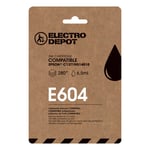 Cartouche D'encre Electro Depot Compatible Epson E604 Noir