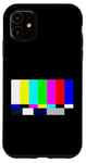 iPhone 11 No Signal Television Screen Color Bars Test Pattern Case