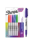 Glam Pop Permanente Markers | Fin spids for fede detaljer | Assorterede livlige farver | 5 markerpenne