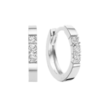 Isabel Bernard Isabel Bernard 14 Karat White Gold Hoop Earrings Vit
