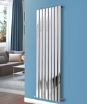 NRG 1800x544mm Vertical Flat Panel Designer Bathroom Tall Upright Central Heating Premium Radiator Chrome Single Column