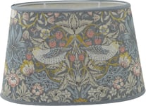 Strawberry thief skärmar slate oval William Morris (25cm)