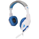 (Blue And White) 02 015 PC Game Headsets Noise Reduction Computer Headset