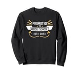 2023 Promoted To Middle School Funny Student Back To School Sweatshirt