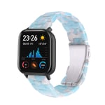 Chofit Straps Compatible with Amazfit GTS 2 Mini Strap, 20mm Resin Replacement Wristband Band Light-weighted Bracelet Accessories for GTS 2 Mini/GTS 2e/GTS 2/GTR 42mm/Bip Series Smart Watch (Blue)