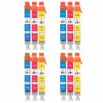 12 C/M/Y Ink Cartridges C-581 for Canon PIXMA TR7550, TS6251, TS8152, TS8351