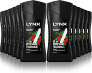 Lynx Africa Shower Gel Body Wash Mandarin & Sandalwood 250ml x 12