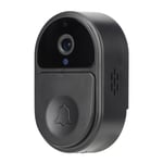 (Black) WiFi Video Doorbell Camera Doorbell Camera Smart Voice Change