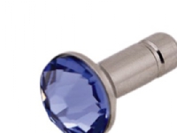 White Diamonds Crystal Pin, Blå, Plast