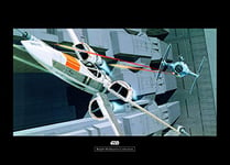 Poster d'Art Mural, 70cm x 50cm, Star Wars Classique RMQ X Wing Vs Tie Fighter