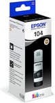 Epson EcoTank 104 Black Genuine Ink Bottle Single