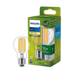 PHILIPS Ultra Efficient - Ultra Energy Saving Lights, LED Light Source, 75W, A60, E27, Warm White 2700 Kelvin, Clear