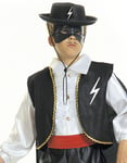Svart Zorro Hatt til Barn