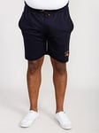 D555 Sutton2 Elasticated Waist Shorts with Embroidery - Navy, Navy, Size 9Xl, Men