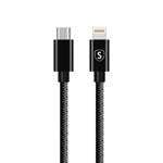 SiGN USB-C till Lightning Kabel 20W, 0.25m - Svart - TheMobileStore Lightning Kablar