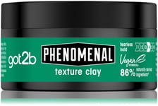 Schwarzkopf Got2b Men's Phenomenal Texture clay Groomed Styles Hair Paste 100 Ml