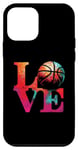 iPhone 12 mini Love Basketball - Vintage Colorful Basketball Sports Lover Case