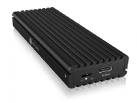 ICY BOX IB-1817MCT-C31, SSD-inkapsling, M.2, PCI Express 3.0, Serial ATA III, 10 Gbit/s, USB-anslutning, Svart