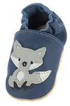 Beck Unisex Baby Blue Fox First Walker Shoe, Blue, 3 UK Child