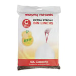 Morphy Richards Lemon Scented Bin Liners for 50L (C) Bins (20pk)