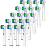 GENKENT Brossettes Compatible avec Brossette Oral-b Brosse a Dent Electrique, 20 Tete Brosse a Dent Pour Oral B Modèles Vitality Pro 3