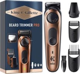 King C. Gillette Men's Beard Trimmer PRO, Precision Wheel for 40 Beard Lengths
