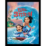 Lilo & Stitch Wave Surf inramad affisch