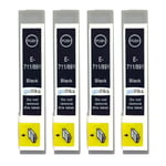 4 Black Ink Cartridges for Epson Stylus D78 DX5050 DX9400 SX105 SX218 SX415