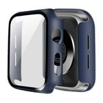 BNBUKLTD® Compatible for Apple Watch Screen Protector Case Series 3/4/5/6/SE Full Protective Cover (Watch Model: 40mm, Color: Navy Blue)(*)