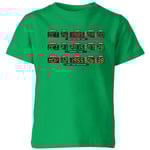 Back To The Future Destination Clock Kids' T-Shirt - Green - 3-4 Years
